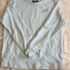 Nike light blue hoodie